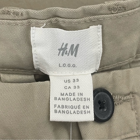 NWT H&M mens khaki chino Logg pants - Picture 6 of 11